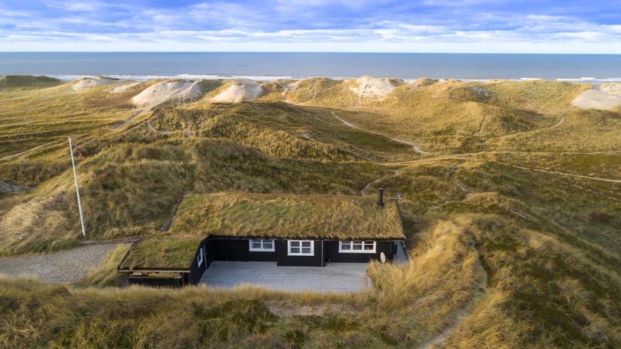 Houvig - Veludstyret sommerhus for 4 personer 150 m fra stranden ved Sndervig - panoramaudsigt